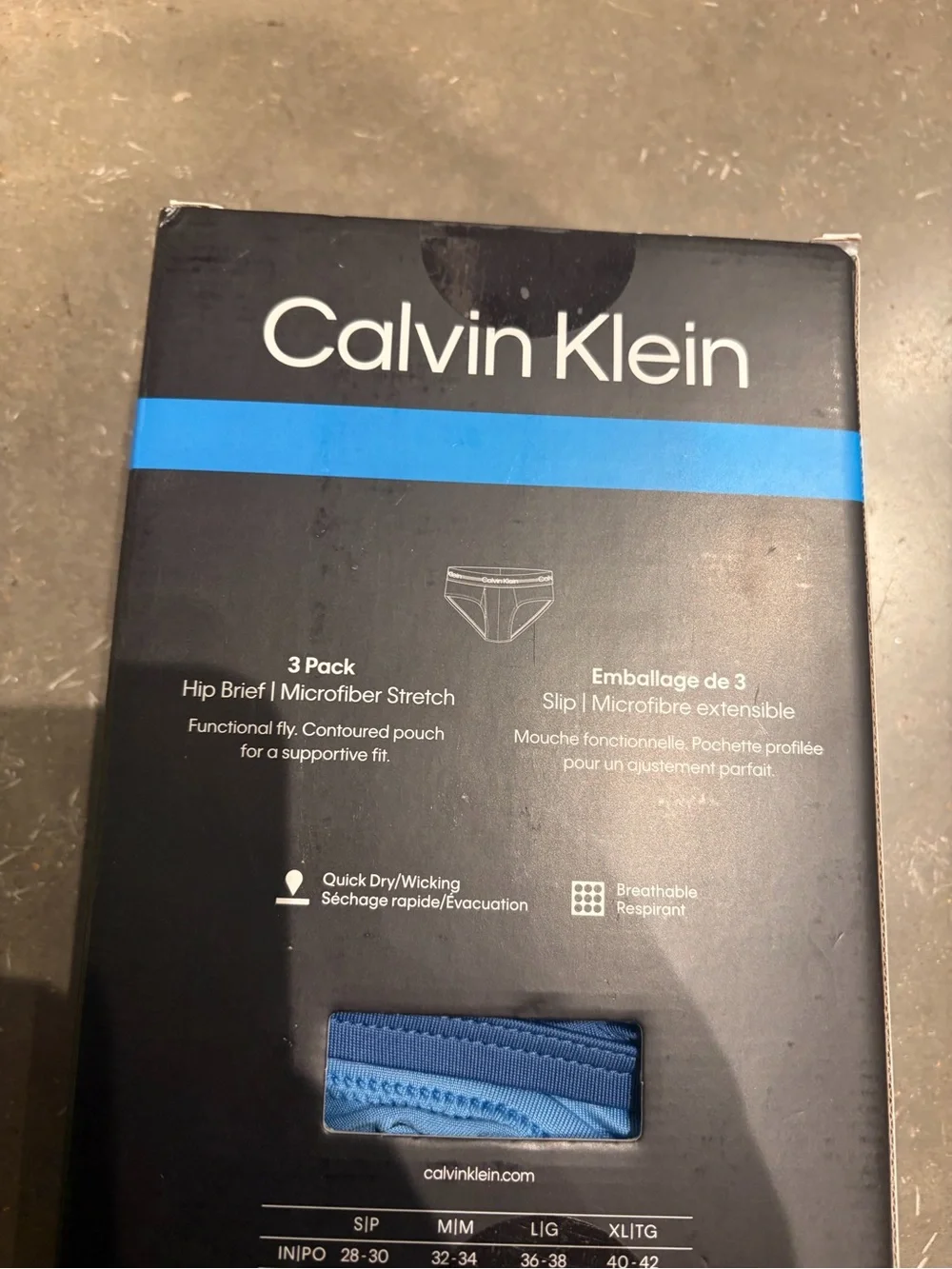 Calvin Klein microfiber stretch plus Men Hip Brief 3-pack multicolor dark
